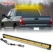 LE-JX 35.5Inch 32 LED Traffic Advisor Amber Emergency Hazard Warning Arrow Strobe Light Bar w/ Display Remote Control